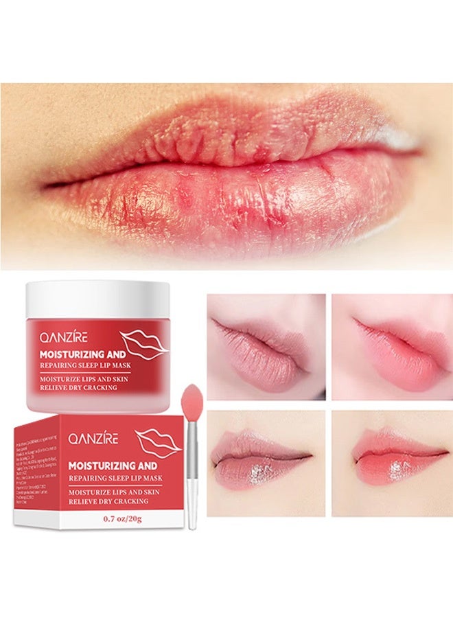QANZIRE Moisturizing lip mask - Reduces lip lines and hydrates lips 20g - Image 1